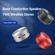 Вібраційна Bluetooth міні колонка 3W / BT 5.3 / TWS Black - зображення 4