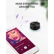 Вібраційна Bluetooth міні колонка 3W / BT 5.3 / TWS Black - зображення 13