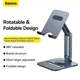 Підставка для ґаджетів Baseus Desktop Biaxial Foldable Metal Stand (for Tablets) B10431801811-00 Grey - зображення 7
