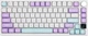 Клавиатура AJAZZ AK820 PRO White-Purple MOA Игровая Беcпроводная Механичиская. 2.4G/Bluetooth/Кабель. С Екранчиком. Gift Switch - изображение 1