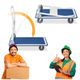 Візок складський з платформою складаний Humberg HM-505 (до 150 кг) - изображение 6