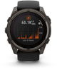 Смарт-часы Garmin fenix 8 51mm Solar Sapphire Carbon Gray Dlc Titanium With Black and Pebble Gray Silicone Band (010-02907-11) - изображение 2