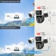 Уличная WiFi IP камера IPC24-6K 12Мп бело-черная 3 независимых объектива поворотные - изображение 10