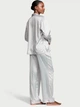 Піжама Сатинова (сорочка + штани) Victoria's Secret Glazed Satin Dew Drop Long Pajama Set XS Блакитний (26935446) - зображення 2
