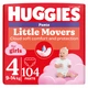 Упаковка подгузников-трусиков Huggies Little Movers/Pants 4 M-Pack 9-14 кг для девочек 104 шт + 104 шт (5029054568095_1) - изображение 2