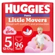 Подгузники-трусики Huggies Little Movers/Pants 5 M-Pack 12-17 кг для девочек 96 шт (5029054568170) - изображение 1
