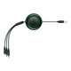 Кабель Baseus Bright Mirror 2 Series Retractable 3-in-1 Fast Charging Data Cable USB to M+L+C 3.5A 1.1m Green (CAMJ010006) - изображение 3