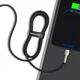 Кабель Baseus Cafule Series Metal Data Cable Type-C to iP PD 20W 0.25m Black (CATLJK-01) - изображение 6