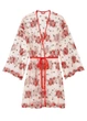 Халат жіночий прозорий з вишивкою Victoria's Secret Floral Embroidery Sheer Mesh Robe M/L мульті (70000520841QB6M/L) - зображення 3