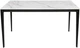 Обеденный стол HESTIA B3917A 140x80x74 см Золотой с белым + песчано-черный, матовое покрытие (АР000107615) - изображение 2