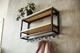Вішалка Multishelf з дерева та металу, поличка для облаштування передпокою MDA 60х13х29.5 см (ML-87.4) - изображение 7