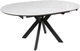 Обеденный стол HESTIA B4E001S 120(160)x120x75 см Снежный камень + черный песок, глянцевое покрытие (АР000107619) - изображение 9