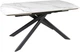 Обеденный стол HESTIA B5609A 160(240)x90x77 см Золотой с белым + песчано-черный, матовое покрытие (АР000107624) - изображение 1
