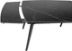 Обеденный стол HESTIA B5621-5 120(180)x80x75 см Черный + песочно-черный, матовое покрытие (АР000106665) - изображение 7