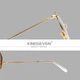 Жіночі поляризаційні сонцезахисні окуляри KINGSEVEN 7116 Gold Brown - зображення 4