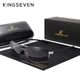 Мужские поляризационные солнцезащитные очки KINGSEVEN N7128 Silver Gray - изображение 1