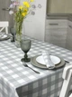 Скатерть водоотталкивающая Delux Textil Серая Клеточка 140 х 110 см (366268) - изображение 3