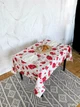 Скатерть водоотталкивающая Delux Textil Гранаты и цветы 140 х 110 см (366556) - изображение 2