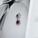 Серебряные серьги с натуральным рубином 2.527ct (2172567) - изображение 3