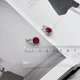 Серебряные серьги с натуральным рубином 2.527ct (2172567) - изображение 4