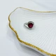 Срібна каблучка з натуральним рубіном 5.815ct, вага виробу 5,07 гр (2159605) - зображення 7