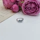 Серебряное кольцо с искуственным топазом Лондон Блю 0.892ct, танзанитом nano, вес изделия 1,86 гр (2174707) - изображение 2