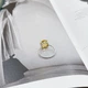 Срібна каблучка з цитрином nano 3.801ct, вага виробу 2,43 гр (2172666) - зображення 3