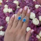 Серебряные серьги с опалом 3.92ct (2172772) - изображение 5