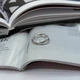 Серебряное кольцо с фианитами, вес изделия 4,48 гр (2160328) - изображение 3