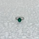 Серебряное кольцо с натуральным агатом, вес изделия 2,85 гр (2173595) - изображение 8