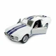 Детская металлическая ретро машинка Ford Mustang Shelby GT500 1967 игрушечная коллекционная масштабная железная авто модель игрушка для детей Форд Мустанг Шелби открываются двери белый 12.5 см (KT5372W+W) - изображение 4