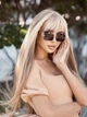 Солнцезащитные очки No Brand унисекс без оправы Rio черные с золотом - изображение 6