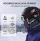 Зимова термо балаклава ROCKBROS LF7345BK маска підшоломник Цементно-Сірий (626289353) One size - зображення 9