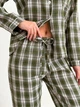 Піжама жіноча сорочка та штани Mia Collection L-XL зелений - зображення 4