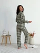 Піжама жіноча сорочка та штани Mia Collection L-XL зелений - зображення 15