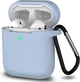 Силиконовый чехол Vanfone для Airpods 1/2, нежно-голубой (VANAX53011) - изображение 1