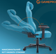 Игровое кресло GamePro FGC750LB Size L Fabric Light Blue - изображение 15