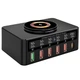 Многопортовая зарядная станция с беспроводной зарядкой Digital Lion MCS-818-H | мультизарядное устройство на 5 USB-A+1 Type-C порт, PD, QC, 100W - изображение 1