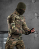 Тактична флісова кофта вставками з плащової тканини Tactical Fleece Jacket Multicam S - зображення 6