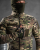 Тактическая флисовая кофта вставками из плащевки Tactical Fleece Jacket Multicam M - изображение 3