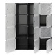 Складной пластиковый шкаф для одежды TOPA Storage Cube Cabinet МР 312-62 модульный 12 отделений - изображение 4