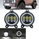 Светодиодная противотуманная балка, фара Led ВАЗ, Priora, Газель с ангельскими глазками ГАБАРИТ Белый Avtoexpect (05526) - изображение 3