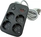 Сітковий фільтр XoKo SP-4-2-1 4 розетки, 3 USB, 2 м Black (XK-SP-4-2-1-BK) чорний із сірим - изображение 4