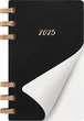 Щотижневик Moleskine 2025 Spiral середній 13 х 21 см чорний м'який - изображение 2