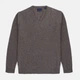 Пуловер GANT Extrafine Lambswool V-Neck 8010520-294 Hazenut Dark Melange L - изображение 2