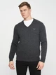 Пуловер мужской GANT Extrafine Lambswool V-Neck 8010520 Antracit Melange L - изображение 2