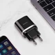 Сетевого зарядного пристрою HOCO C12Q Smart QC3.0 charger 18W Black (6931474716255) - зображення 4