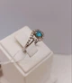 Серебряное кольцо "Око" с бирюзовым камнем. 16.5. 29354832 - изображение 3