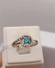 Серебряное кольцо "Око" с бирюзовым камнем. 16.5. 29354832 - изображение 4