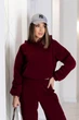 Теплый спортивный костюм со штанами карго Fashion 42/44 бордовый - изображение 2